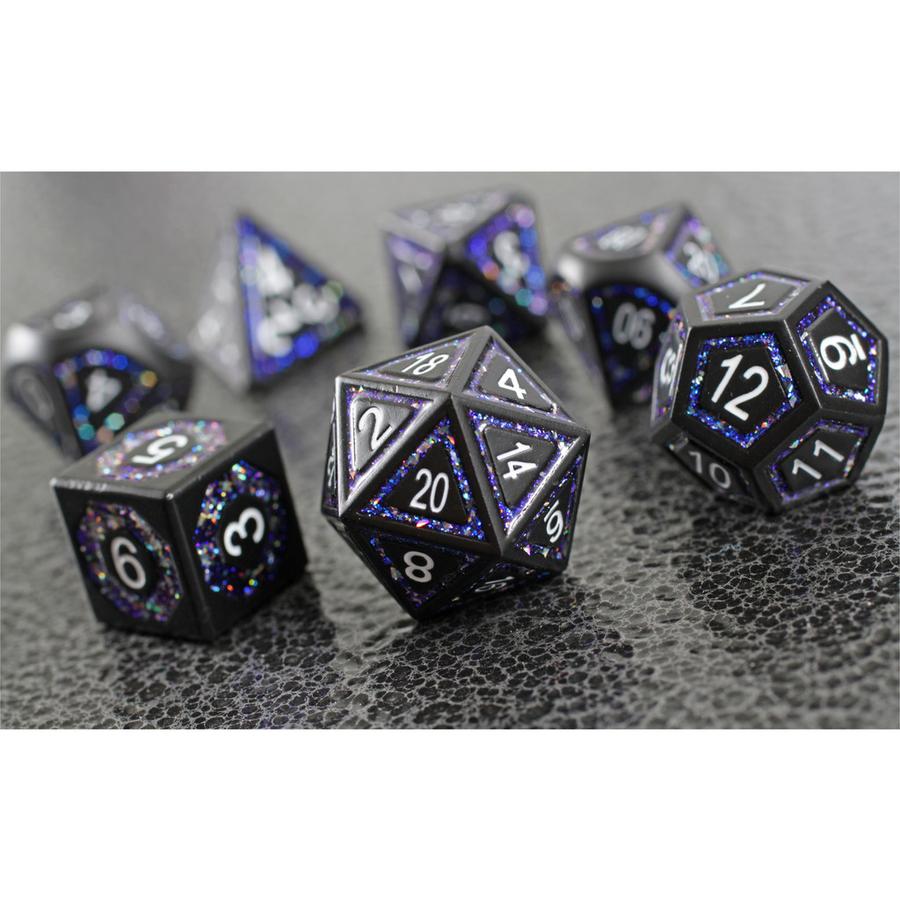 Forged Gaming Underdark Glimmer Poly 7 Metal Dice Set | Odin's Place