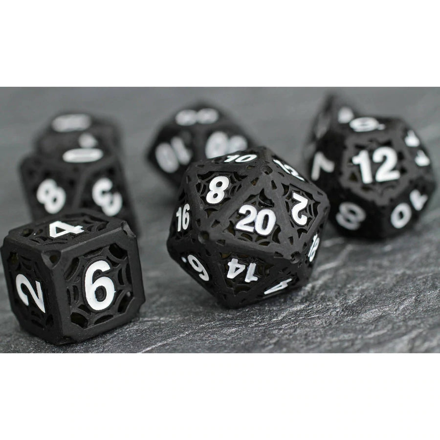 Forged Gaming Venomous Web Poly 7 Metal Dice Set | Odin's Place