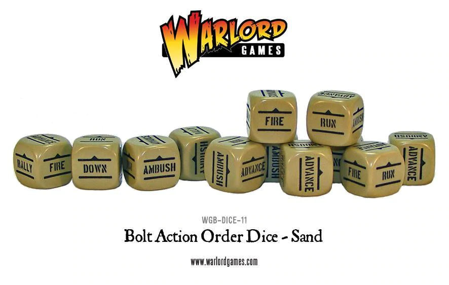 Bolt Action: Orders Dice (Sand) Dice Set | Odin's Place