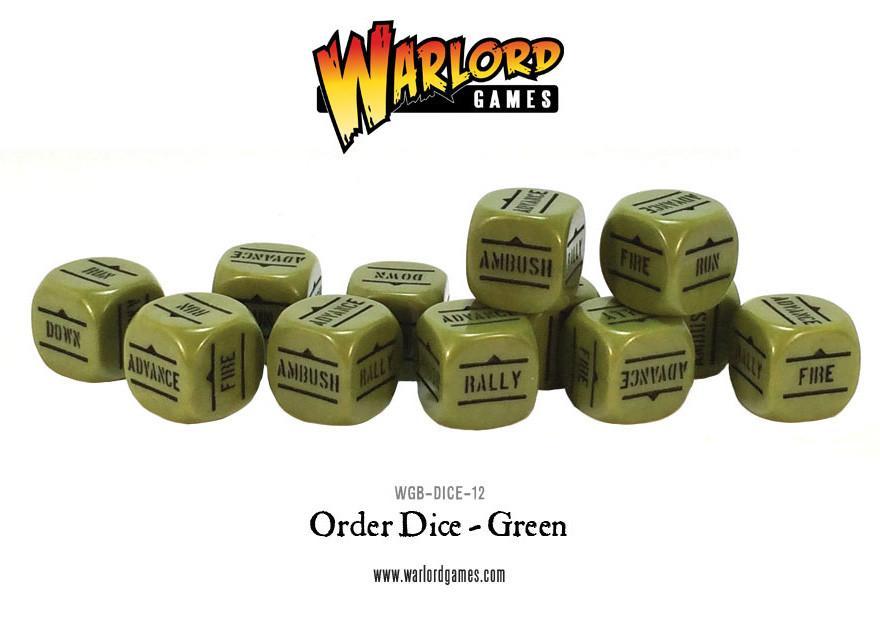Bolt Action: Orders Dice (Green) Dice Set | Odin's Place