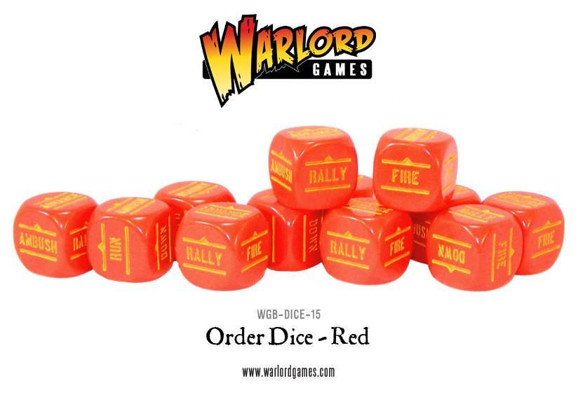 Bolt Action: Orders Dice (Red) Dice Set | Odin's Place