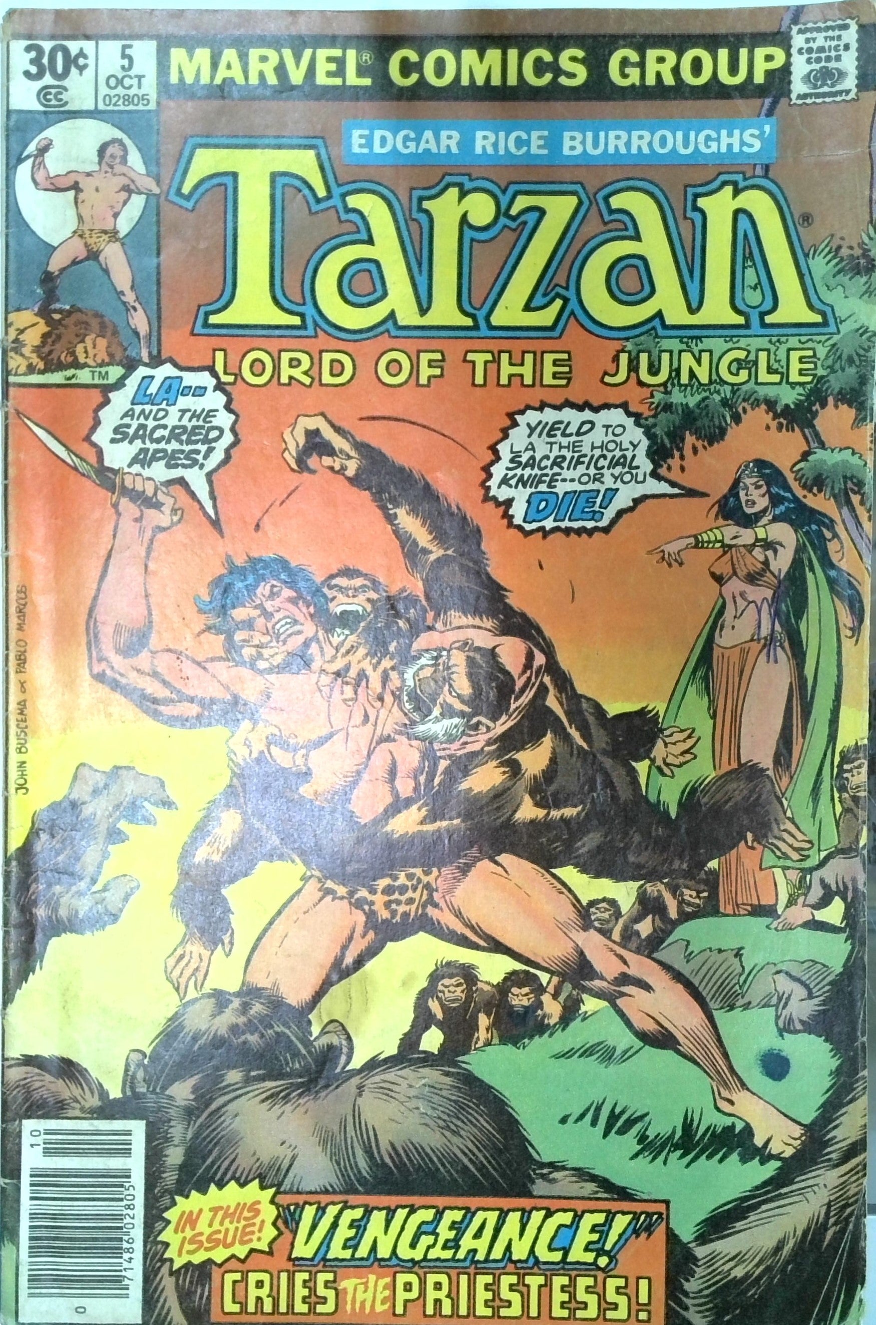 Tarzan Lord of the Jungle #5 (1977) | Odin's Place