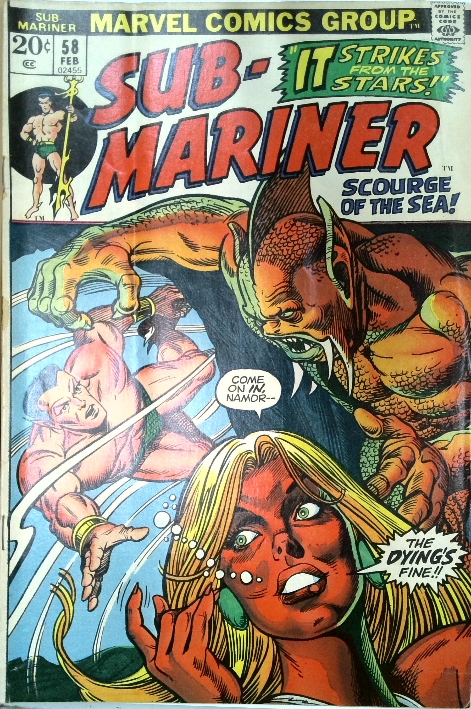 Sub-Mariner #58 (1973) | Odin's Place