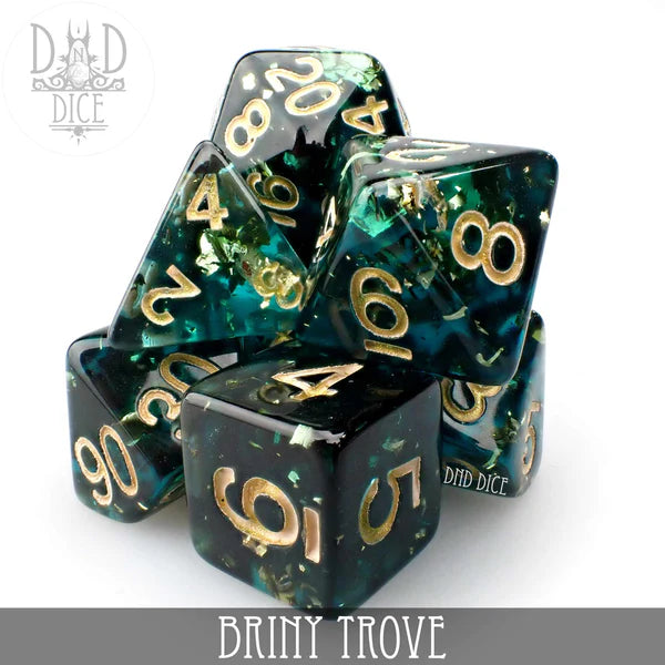 DND Dice Poly 7 Dice Set: Briny Trove | Odin's Place