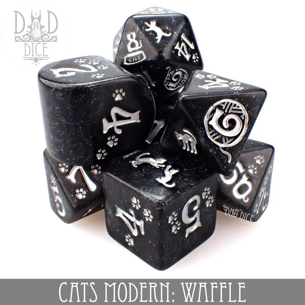 DND Dice Cats Modern: Waffle Dice | Odin's Place