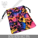 DND Dice Premium Velvet Dice Bag: Dead Head | Odin's Place