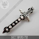 DND Dice Dice Sword Pin | Odin's Place