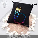 Q-Workshop Dice Bag: Fabuolous Llama | Odin's Place