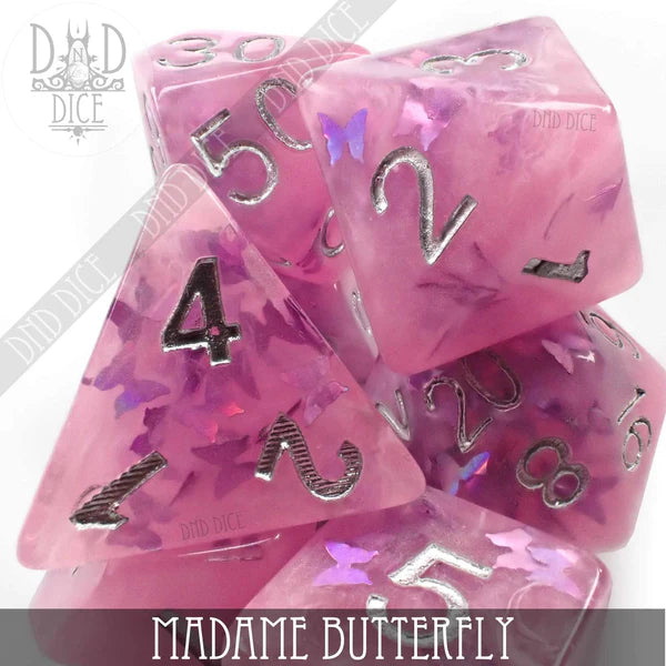 DND Dice Poly 7 Dice Set: Madame Butterfly | Odin's Place