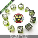 DND Dice 11 Dice Set: Nuclear Fallout | Odin's Place