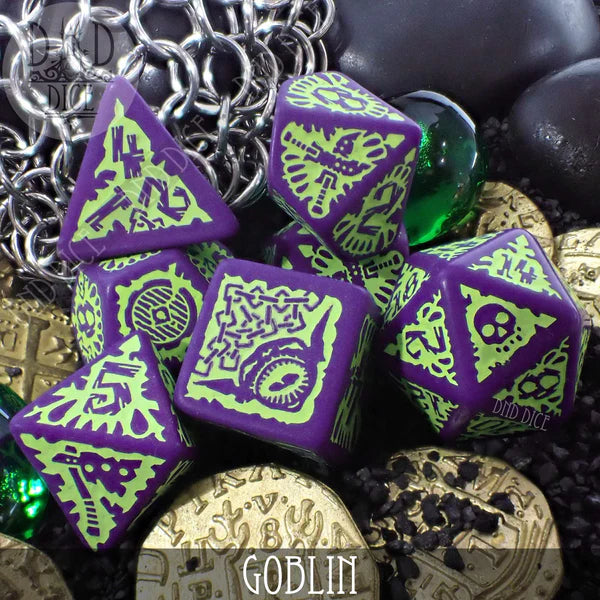 Paizo Pathfinder RPG Poly 7 Dice Set: Goblin Dice | Odin's Place