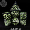 DND Dice Poly 7 Gemstone Dice Set: Plague Doctor | Odin's Place