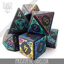 DND Dice Poly 7 Dice Set: Prismatic Obelisk | Odin's Place