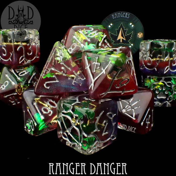 DND Dice 11 Dice Set: Ranger Danger | Odin's Place