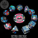 DND Dice 11 Dice Set: Retro Arcade | Odin's Place