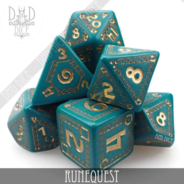 Q Workshop Poly 7 Dice Set: Runequest | Odin's Place