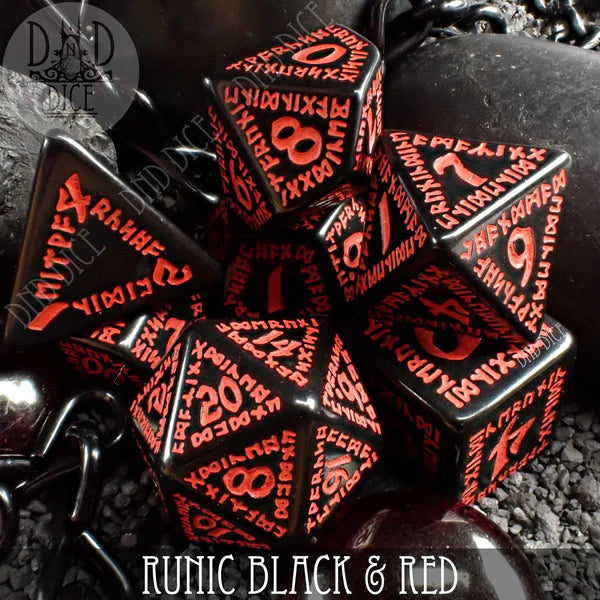Q Workshop Poly 7 Dice Set: Runic | Odin's Place