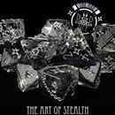 DND Dice 11 Dice Set: Art of Stealth | Odin's Place