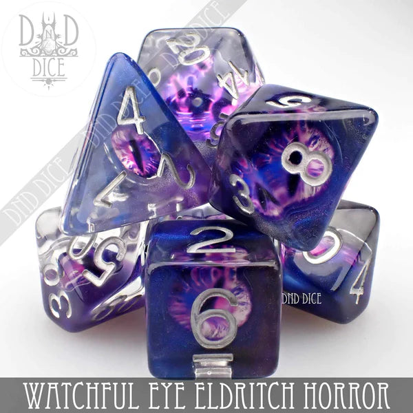 DND Dice Poly 7 Set: Watchful Eye Eldritch Horror | Odin's Place