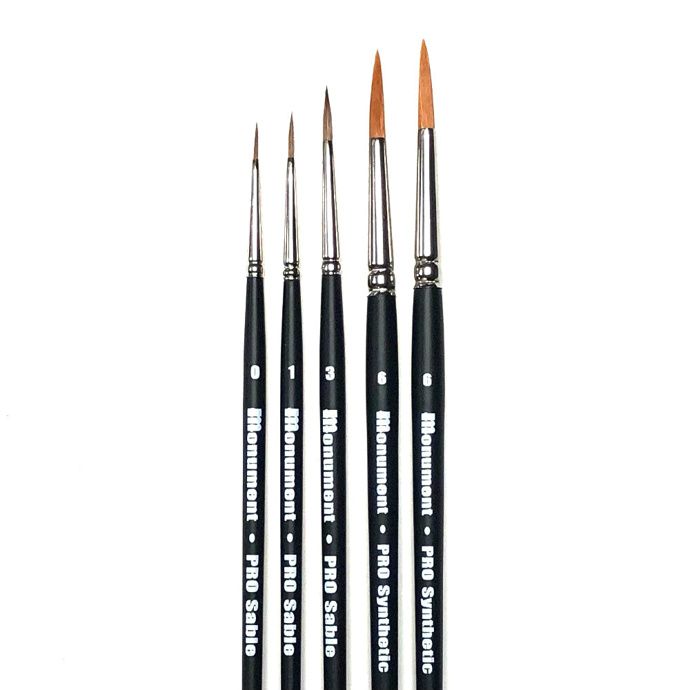 Monument Hobbies Sam Lenz Weapon Rack Brush Set | Odin's Place