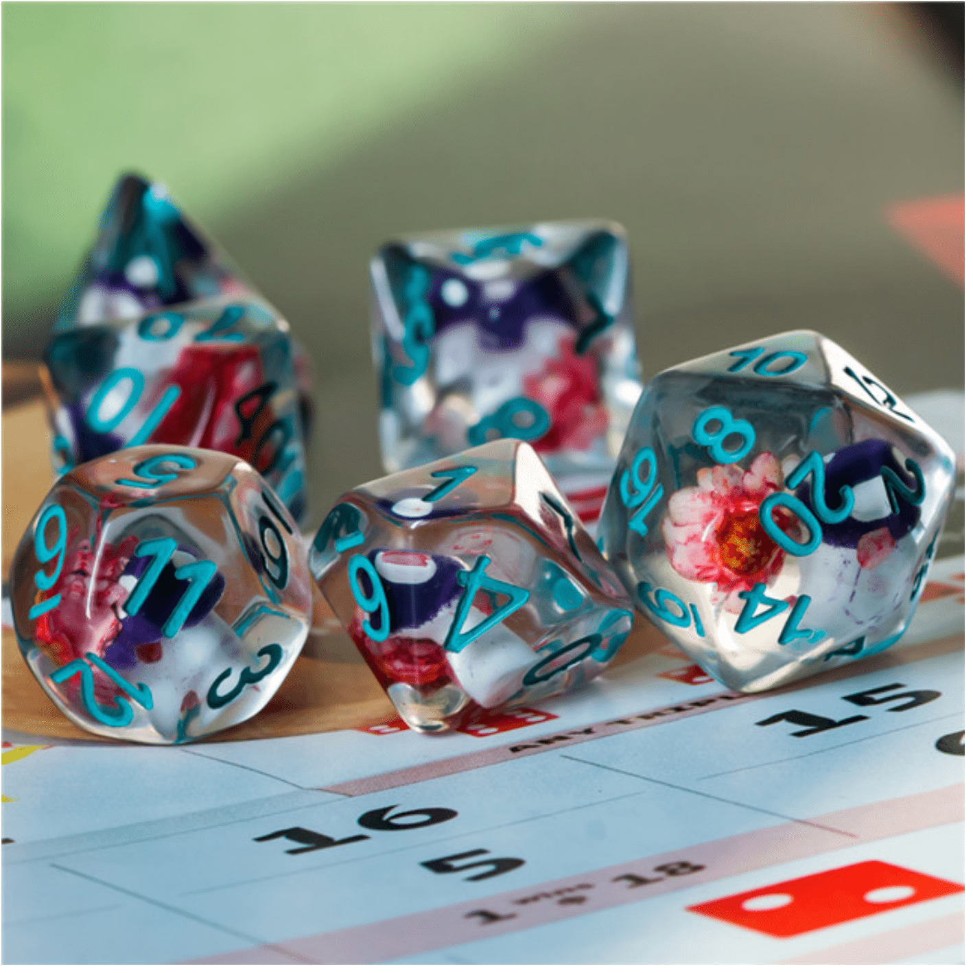 Foam Brain Wild Woodland Mushrooms RPG Dice Set | Odin's Place