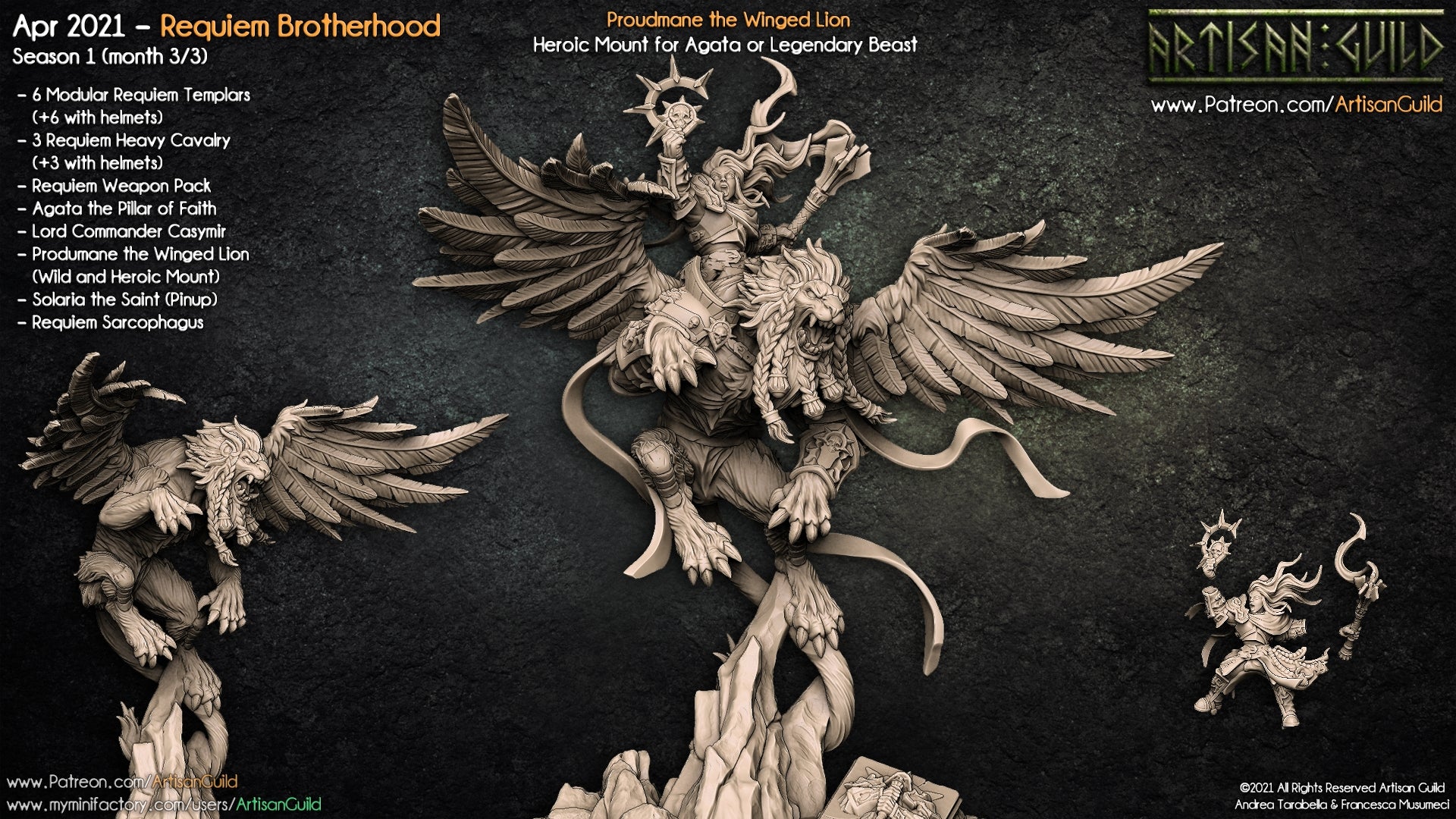 Dragon's Lair Printed Mini: Requiem Brotherhood Set | Odin's Place