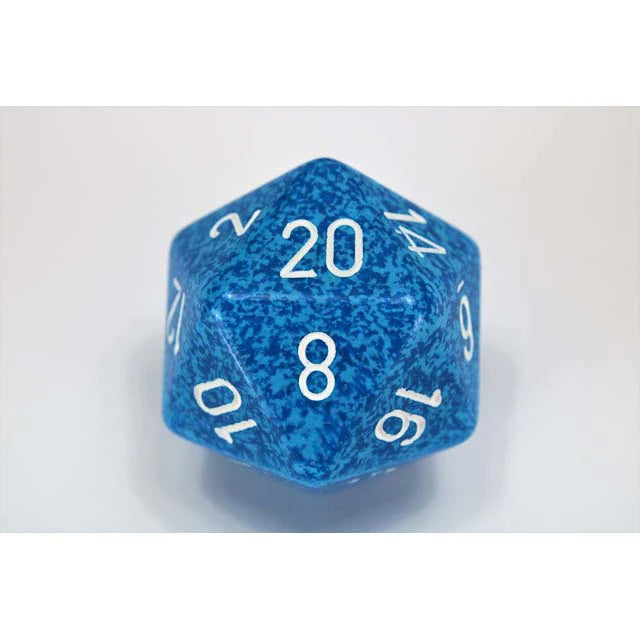 Chessex d20 34mm Speckled Water | Odin's Place