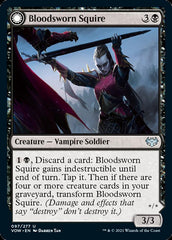 Bloodsworn Squire // Bloodsworn Knight [Innistrad: Crimson Vow] | Odin's Place
