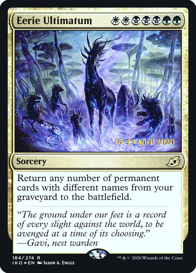Eerie Ultimatum [Ikoria: Lair of Behemoths Prerelease Promos] | Odin's Place