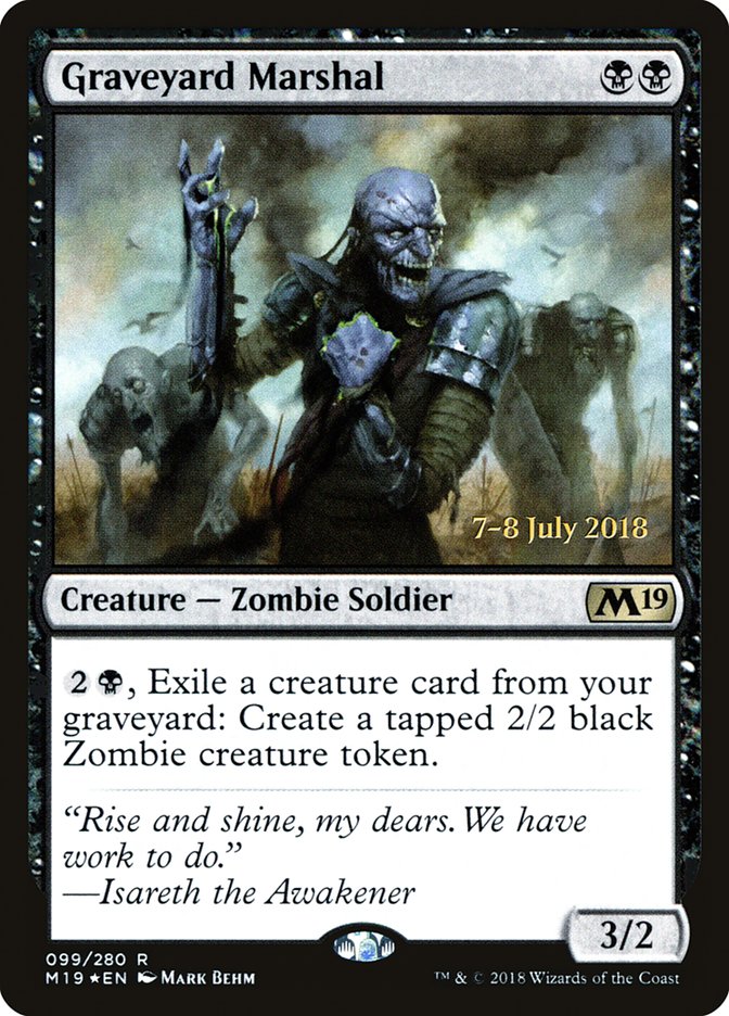 Graveyard Marshal (99) [Core Set 2019 Prerelease Promos] | Odin's Place