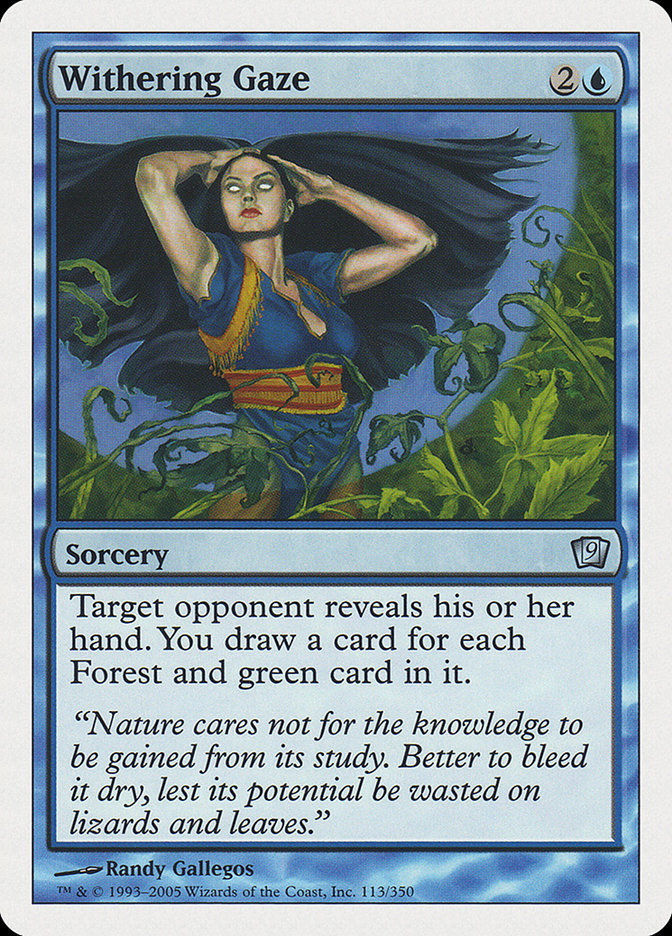 Withering Gaze (113) [Ninth Edition] | Odin's Place