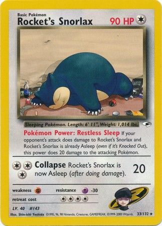 Rocket's Snorlax (33/132) [Gym Heroes Unlimited] | Odin's Place