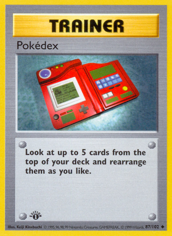 Pokedex (87/102) (Shadowless) [Base Set 1st Edition] | Odin's Place