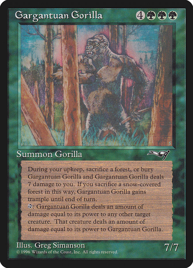 Gargantuan Gorilla [Alliances] | Odin's Place