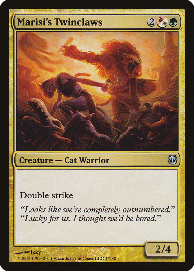 Marisi's Twinclaws (17) [Duel Decks: Ajani vs. Nicol Bolas] | Odin's Place