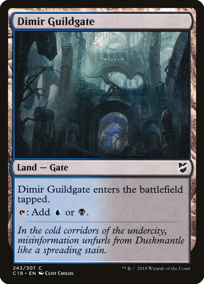 Dimir Guildgate (243) [Commander 2018] | Odin's Place