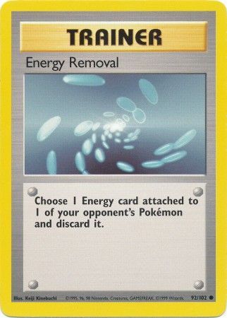 Energy Removal (92/102) [Base Set Unlimited] | Odin's Place