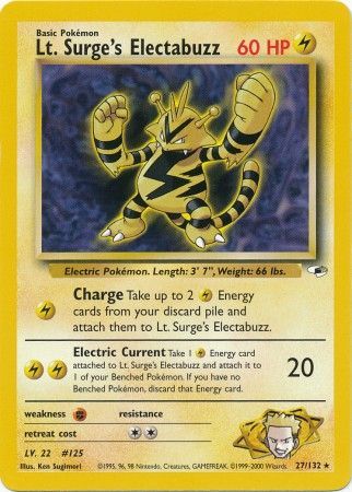Lt. Surge's Electabuzz (27/132) [Gym Heroes Unlimited] | Odin's Place