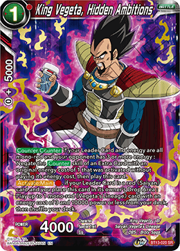 King Vegeta, Hidden Ambitions (BT13-020) [Supreme Rivalry] | Odin's Place