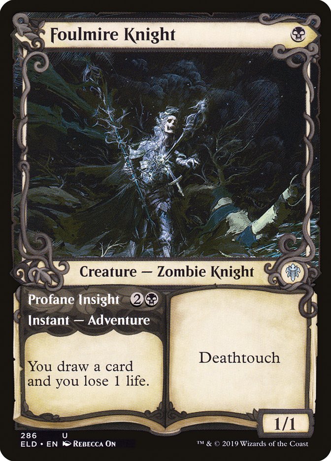 Foulmire Knight // Profane Insight (Showcase) [Throne of Eldraine] | Odin's Place