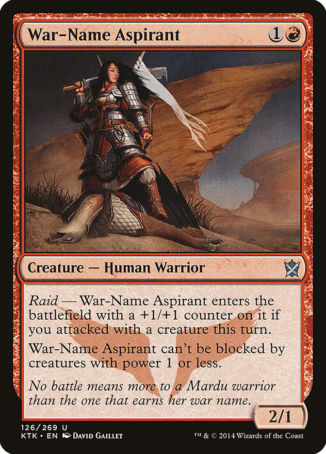 War-Name Aspirant (126) [Khans of Tarkir] | Odin's Place