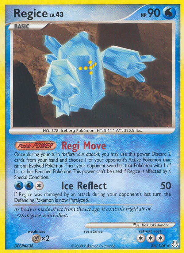 Regice (36/146) [Diamond & Pearl: Legends Awakened] | Odin's Place