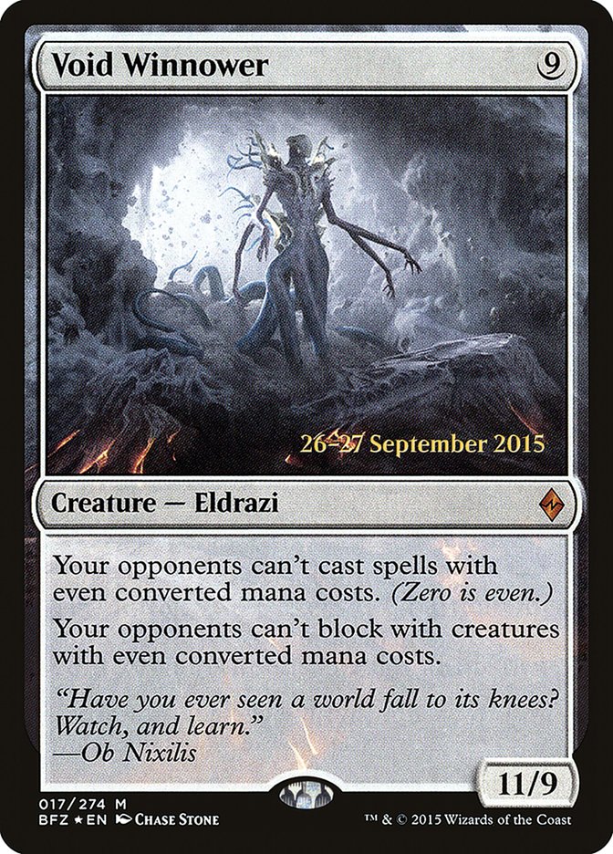 Void Winnower (17) [Battle for Zendikar Prerelease Promos] | Odin's Place