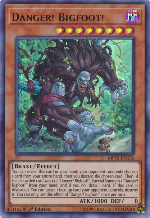 Danger! Bigfoot! [MP19-EN136] Ultra Rare | Odin's Place