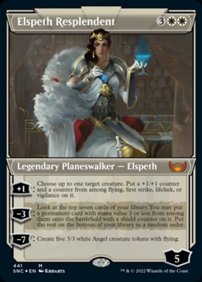 Elspeth Resplendent (Showcase Art Deco Foil Etched) [Streets of New Capenna] | Odin's Place