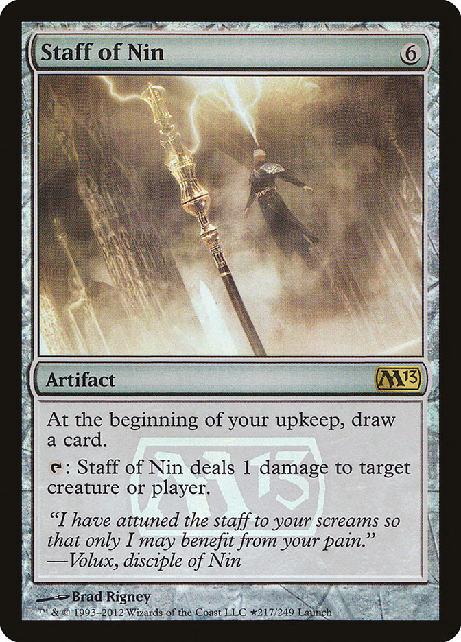 Staff of Nin (217) [Magic 2013 Prerelease Promos] | Odin's Place