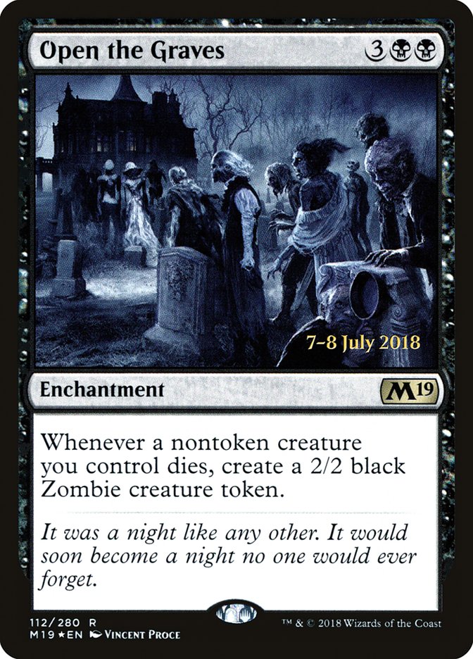 Open the Graves (112) [Core Set 2019 Prerelease Promos] | Odin's Place