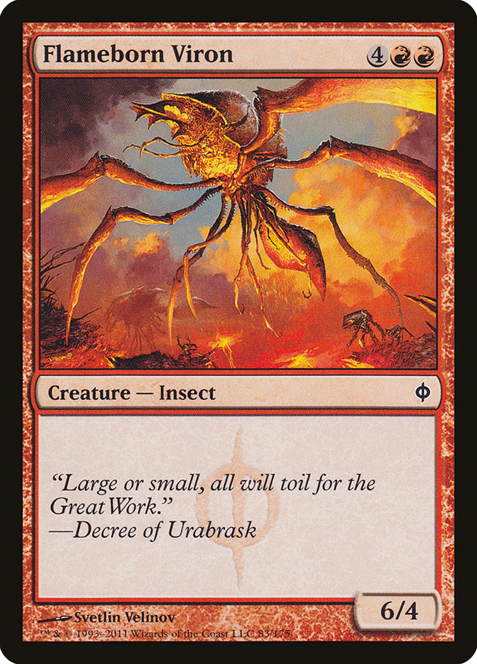 Flameborn Viron (83) [New Phyrexia] | Odin's Place