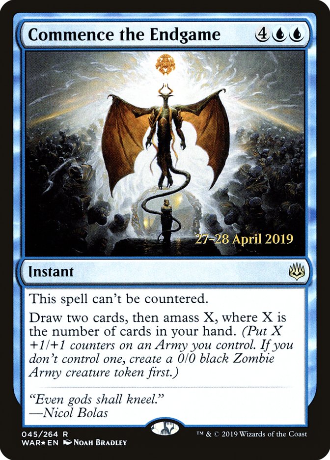 Commence the Endgame (45) [War of the Spark Prerelease Promos] | Odin's Place