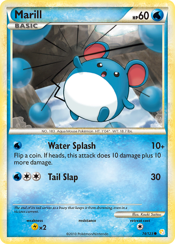 Marill (74/123) [HeartGold & SoulSilver: Base Set] | Odin's Place